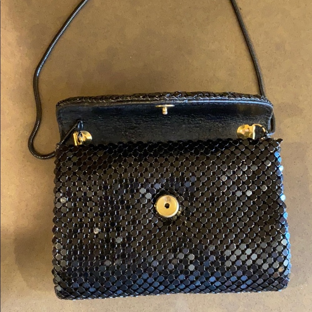 Vintage Black Chainlink Mini Evening Bag - Picture 4 of 9